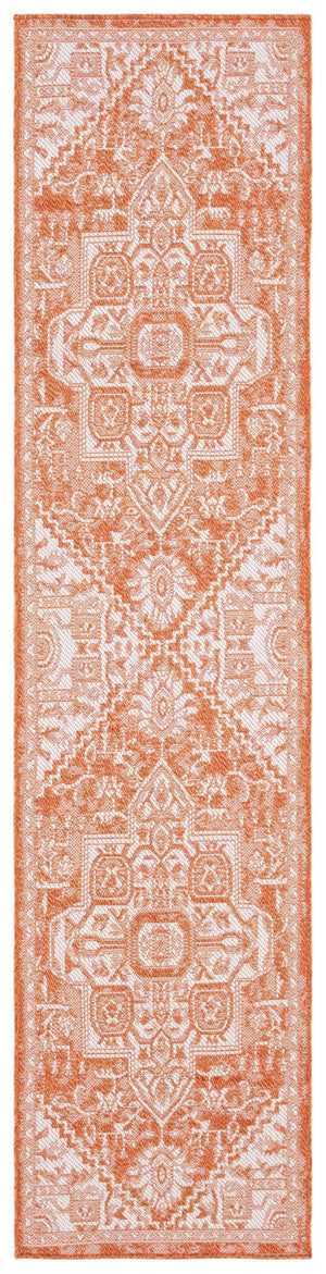 Safavieh Bermuda Elegant Polypropylene Frize Area Rug - Timeless Design For Indoor/Outdoor Spaces, Oeko-tex Certified Rust ,Ivory Polypropylene Frize Bmu841p-5