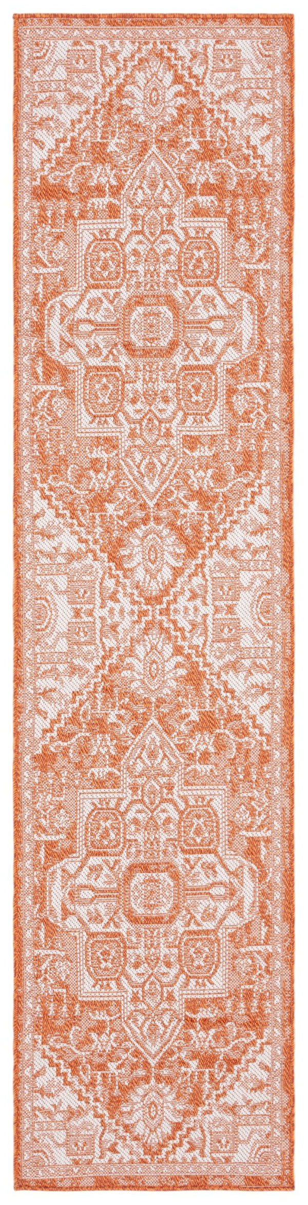 Safavieh Bermuda Elegant Polypropylene Frize Area Rug - Timeless Design For Indoor/Outdoor Spaces, Oeko-tex Certified Rust ,Ivory Polypropylene Frize Bmu841p-5