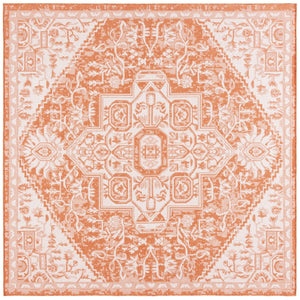 Safavieh Bermuda Elegant Polypropylene Frize Area Rug - Timeless Design For Indoor/Outdoor Spaces, Oeko-tex Certified Rust ,Ivory Polypropylene Frize Bmu841p-5