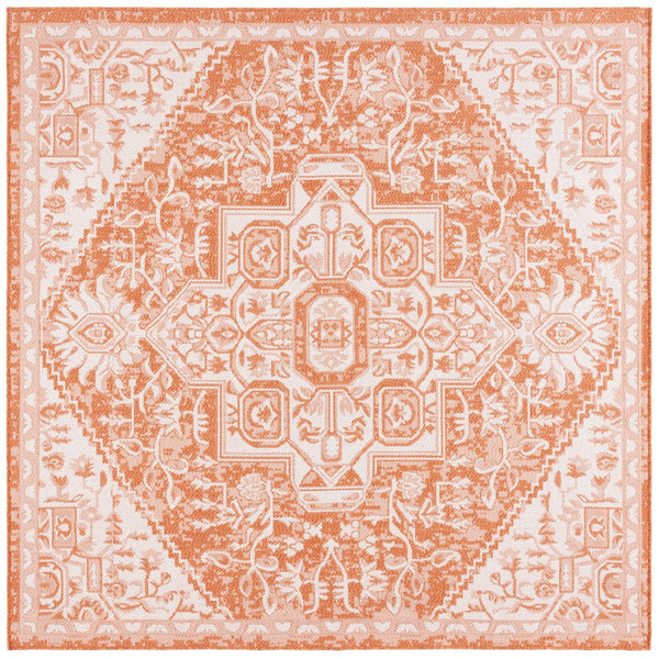 Safavieh Bermuda Elegant Polypropylene Frize Area Rug - Timeless Design For Indoor/Outdoor Spaces, Oeko-tex Certified Rust ,Ivory Polypropylene Frize Bmu841p-5