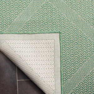 Safavieh Bermuda 9' X 12' Green/Ivory Area Rug - Elegant Geometric Design, Durable, Oeko-tex Certified Luxury Green ,Ivory Polypropylene Frize Bmu851y-9