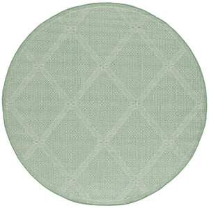 Safavieh Bermuda 9' X 12' Green/Ivory Area Rug - Elegant Geometric Design, Durable, Oeko-tex Certified Luxury Green ,Ivory Polypropylene Frize Bmu851y-9