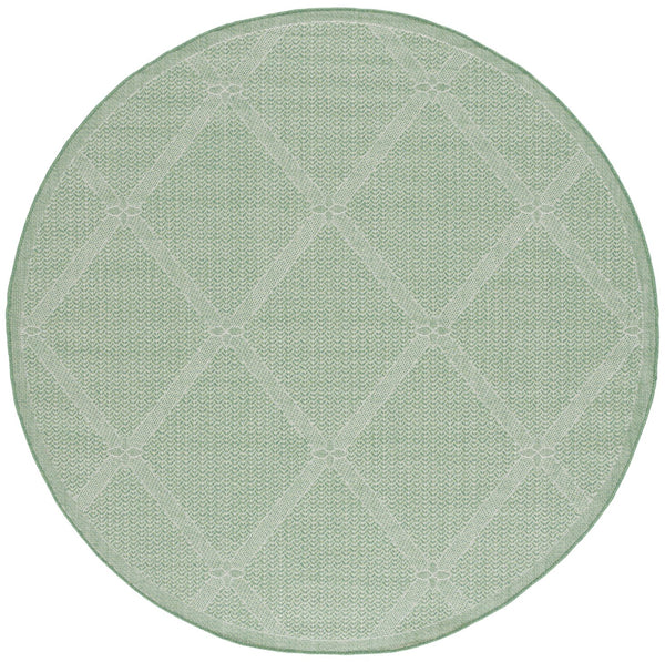 Safavieh Bermuda 9' X 12' Green/Ivory Area Rug - Elegant Geometric Design, Durable, Oeko-tex Certified Luxury Green ,Ivory Polypropylene Frize Bmu851y-9