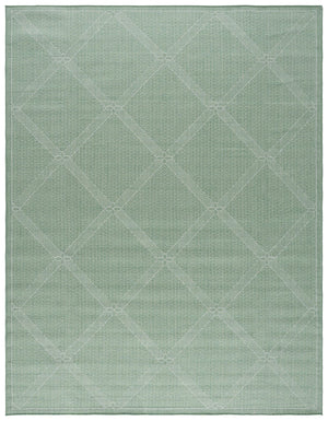 Safavieh Bermuda 9' X 12' Green/Ivory Area Rug - Elegant Geometric Design, Durable, Oeko-tex Certified Luxury Green ,Ivory Polypropylene Frize Bmu851y-9