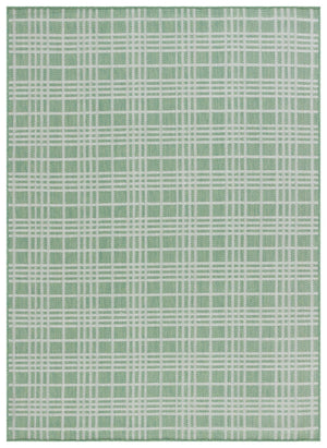 Safavieh Bermuda 860 Power Loomed Indoor / Outdoor Rug Green / Ivory 5'-3" x 7'-6"