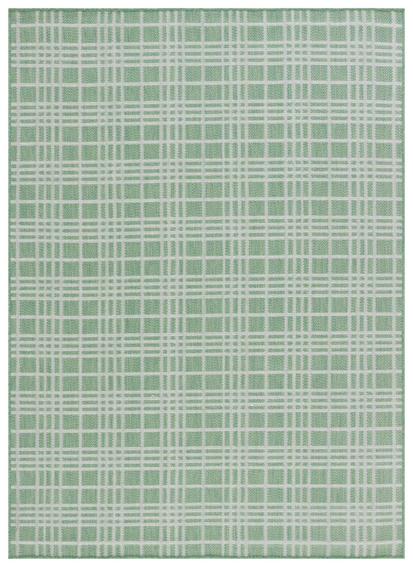 Safavieh Bermuda Large Rectangle Area Rug 9x12 Ft - Green & Ivory, Stylish, Washable, Indoor/Outdoor Use Green ,Ivory Polypropylene Frize Bmu860y-9