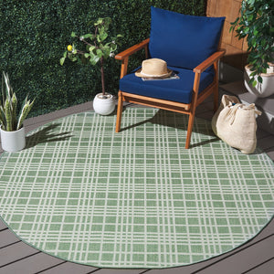 Safavieh Bermuda Large Rectangle Area Rug 9x12 Ft - Green & Ivory, Stylish, Washable, Indoor/Outdoor Use Green ,Ivory Polypropylene Frize Bmu860y-9