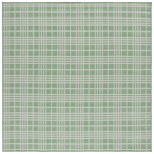 Safavieh Bermuda Large Rectangle Area Rug 9x12 Ft - Green & Ivory, Stylish, Washable, Indoor/Outdoor Use Green ,Ivory Polypropylene Frize Bmu860y-9
