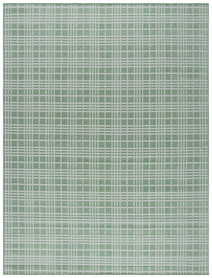 Safavieh Bermuda Large Rectangle Area Rug 9x12 Ft - Green & Ivory, Stylish, Washable, Indoor/Outdoor Use Green ,Ivory Polypropylene Frize Bmu860y-9