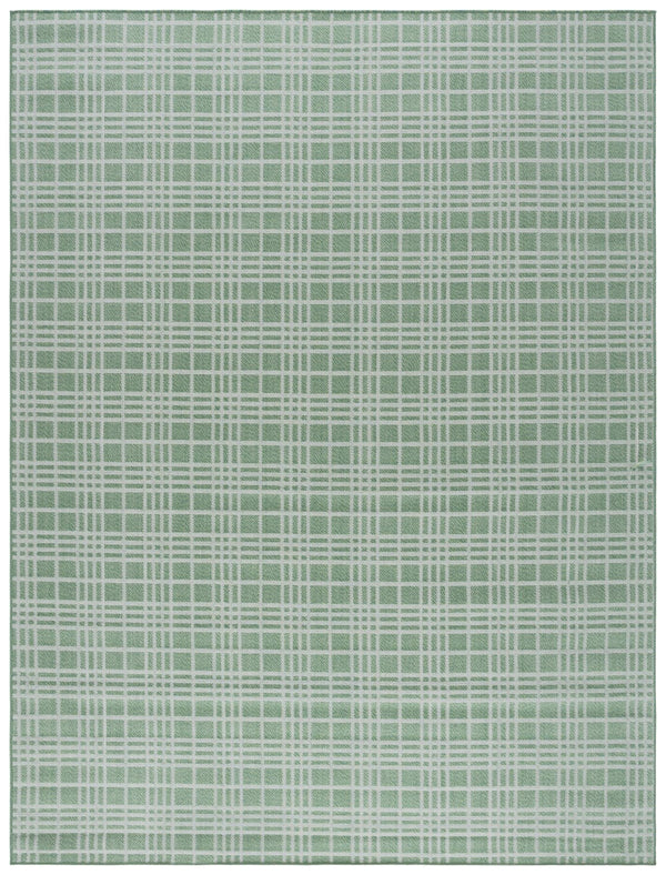 Safavieh Bermuda Large Rectangle Area Rug 9x12 Ft - Green & Ivory, Stylish, Washable, Indoor/Outdoor Use Green ,Ivory Polypropylene Frize Bmu860y-9