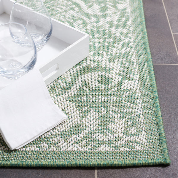 Safavieh Bermuda 9' X 12' Large Rectangle Area Rug - Elegant Green & Ivory, Durable, Oeko-tex Certified Design Green ,Ivory Polypropylene Frize Bmu885y-9