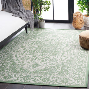 Safavieh Bermuda 9' X 12' Large Rectangle Area Rug - Elegant Green & Ivory, Durable, Oeko-tex Certified Design Green ,Ivory Polypropylene Frize Bmu885y-9