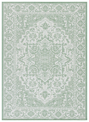 Safavieh Bermuda 9' X 12' Large Rectangle Area Rug - Elegant Green & Ivory, Durable, Oeko-tex Certified Design Green ,Ivory Polypropylene Frize Bmu885y-9