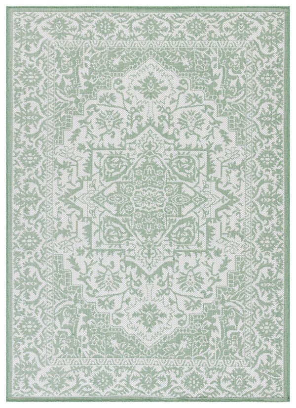 Safavieh Bermuda 9' X 12' Large Rectangle Area Rug - Elegant Green & Ivory, Durable, Oeko-tex Certified Design Green ,Ivory Polypropylene Frize Bmu885y-9