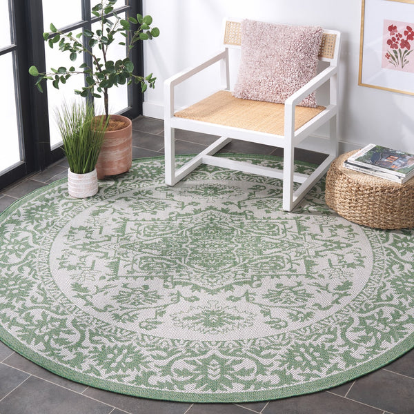 Safavieh Bermuda 9' X 12' Large Rectangle Area Rug - Elegant Green & Ivory, Durable, Oeko-tex Certified Design Green ,Ivory Polypropylene Frize Bmu885y-9