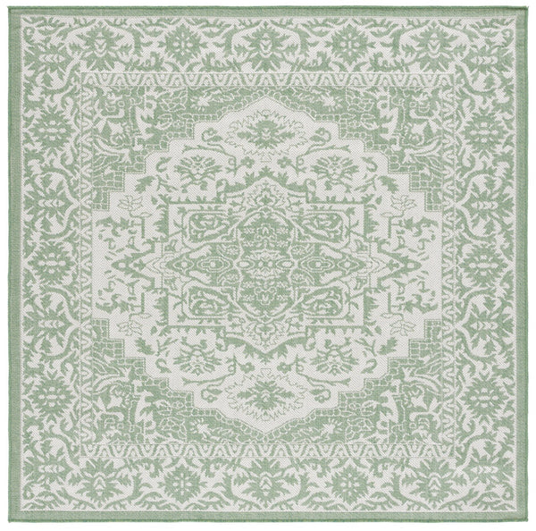 Safavieh Bermuda 9' X 12' Large Rectangle Area Rug - Elegant Green & Ivory, Durable, Oeko-tex Certified Design Green ,Ivory Polypropylene Frize Bmu885y-9