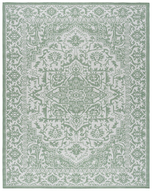 Safavieh Bermuda 9' X 12' Large Rectangle Area Rug - Elegant Green & Ivory, Durable, Oeko-tex Certified Design Green ,Ivory Polypropylene Frize Bmu885y-9