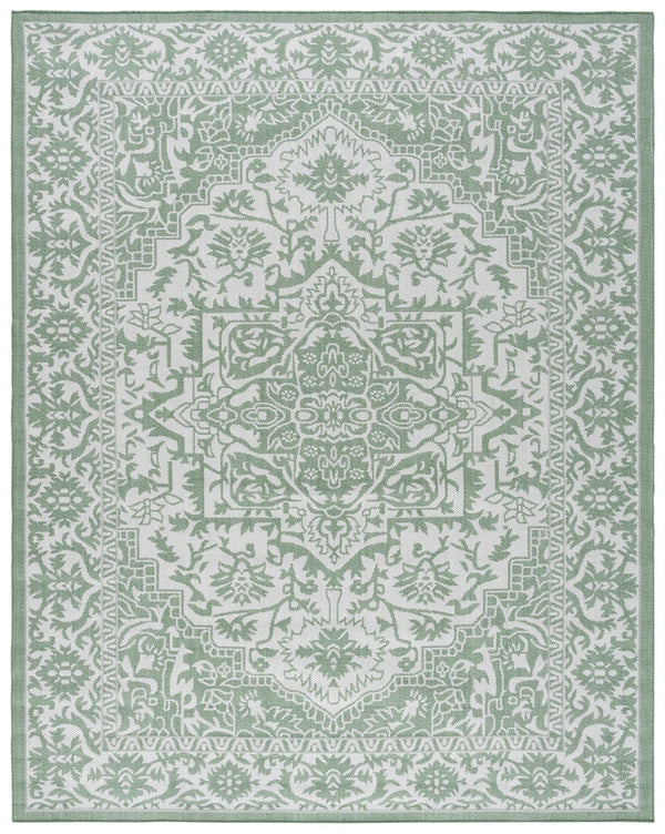 Safavieh Bermuda 9' X 12' Large Rectangle Area Rug - Elegant Green & Ivory, Durable, Oeko-tex Certified Design Green ,Ivory Polypropylene Frize Bmu885y-9