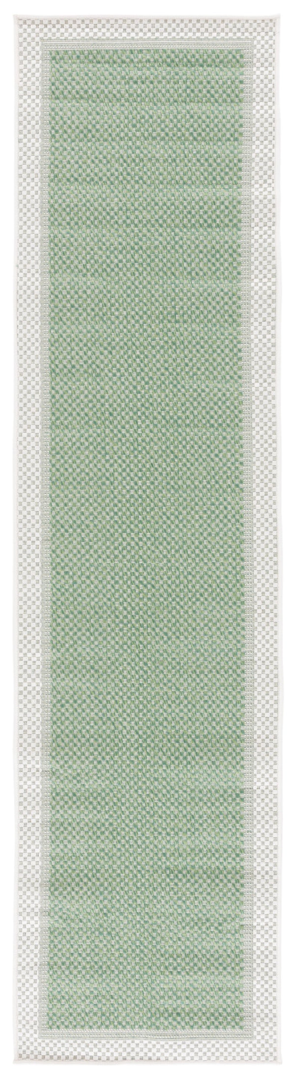 Safavieh Bermuda 9' X 12' Indoor/Outdoor Area Rug - Elegant Green And Ivory Geometric Design For Any Space Green ,Ivory Polypropylene Frize Bmu886y-9