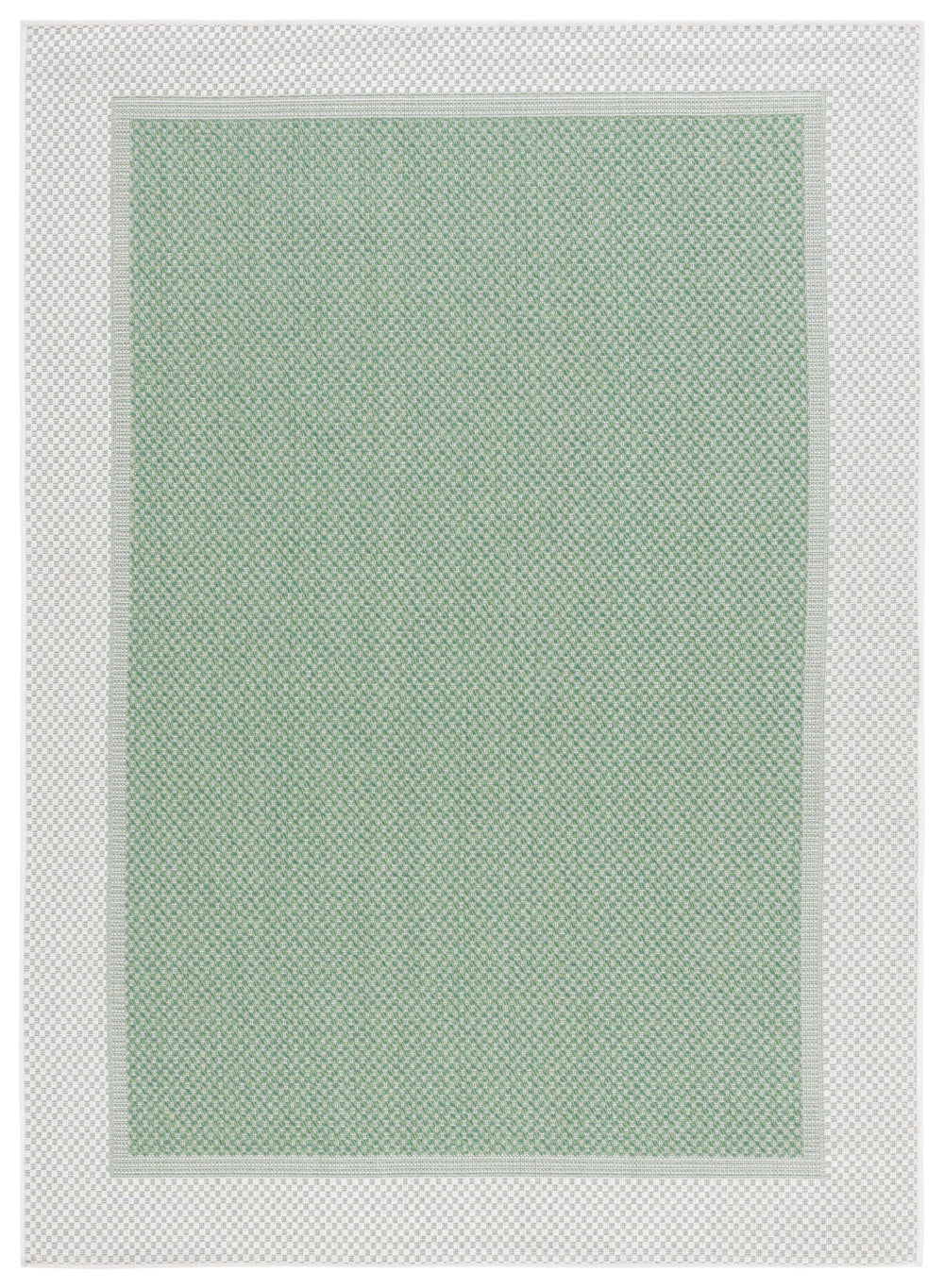 Safavieh Bermuda 9' X 12' Indoor/Outdoor Area Rug - Elegant Green And Ivory Geometric Design For Any Space Green ,Ivory Polypropylene Frize Bmu886y-9