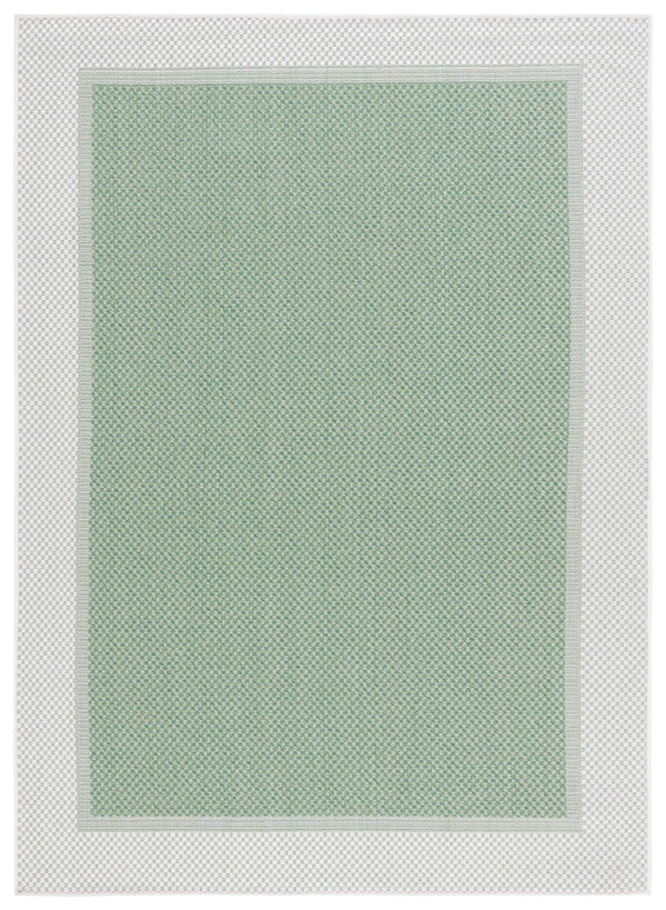 Safavieh Bermuda 9' X 12' Indoor/Outdoor Area Rug - Elegant Green And Ivory Geometric Design For Any Space Green ,Ivory Polypropylene Frize Bmu886y-9