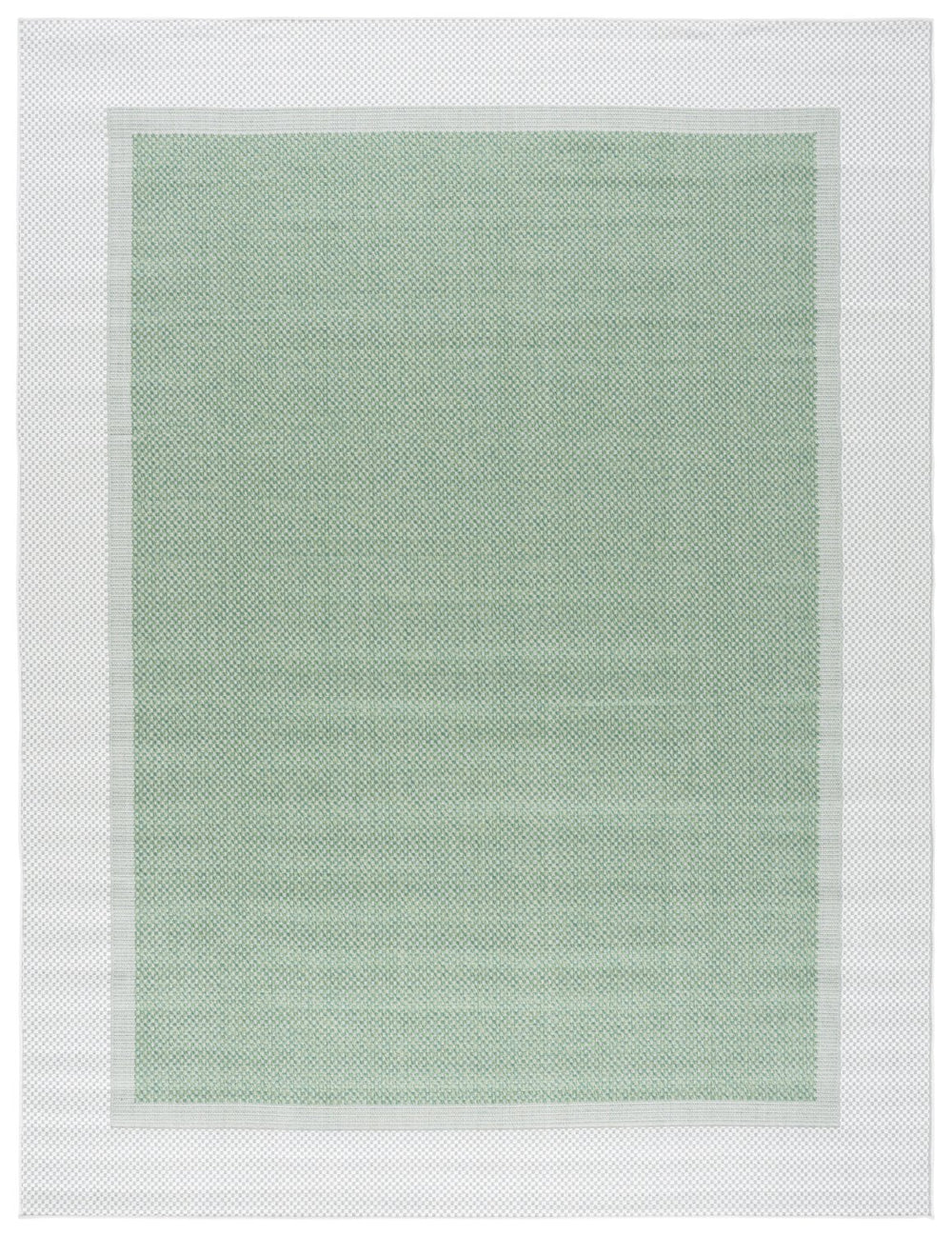 Safavieh Bermuda 9' X 12' Indoor/Outdoor Area Rug - Elegant Green And Ivory Geometric Design For Any Space Green ,Ivory Polypropylene Frize Bmu886y-9