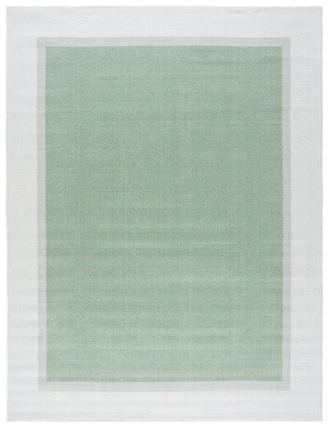 Safavieh Bermuda 9' X 12' Indoor/Outdoor Area Rug - Elegant Green And Ivory Geometric Design For Any Space Green ,Ivory Polypropylene Frize Bmu886y-9