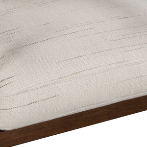 Lh Imports Bernard Club Chair - Shoji Cream: Luxurious Comfort, Elegant Design & Durable Quality For Your Home Beige Polyester,Acrylic,Leather,Hr Foam,Feathers,Dacron,Rubberwood,Plywood Bnd01-sc