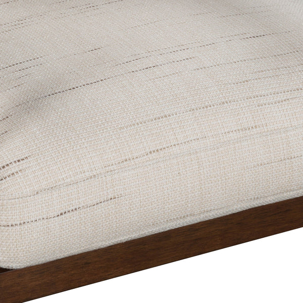 Lh Imports Bernard Club Chair - Shoji Cream: Luxurious Comfort, Elegant Design & Durable Quality For Your Home Beige Polyester,Acrylic,Leather,Hr Foam,Feathers,Dacron,Rubberwood,Plywood Bnd01-sc