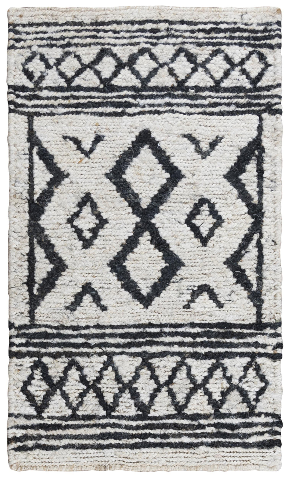 Rizzy Bengal BNL938 Hand Woven  Jute Rug Beige/Black 9' x 12'