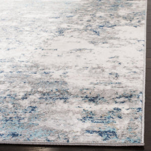 Safavieh Brentwood Power Loomed Polypropylene Area Rug Neutral Tones for Living Rooms Light Grey Blue BNT822F-68
