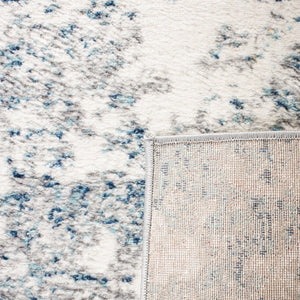 Safavieh Brentwood Power Loomed Polypropylene Area Rug Neutral Tones for Living Rooms Light Grey Blue BNT822F-68