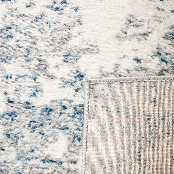 Safavieh Brentwood Power Loomed Polypropylene Area Rug Neutral Tones for Living Rooms Light Grey Blue BNT822F-68