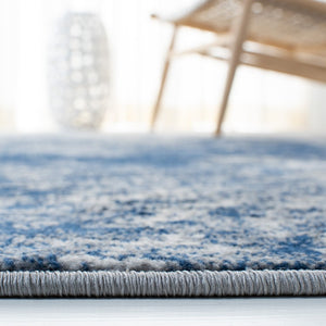 Safavieh Brentwood Power Loomed Polypropylene Area Rug Neutral Tones for Living Rooms Grey / Navy BNT822G-68