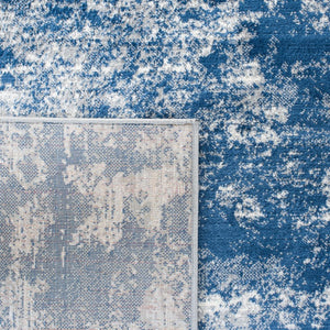 Safavieh Brentwood Power Loomed Polypropylene Area Rug Neutral Tones for Living Rooms Grey / Navy BNT822G-68