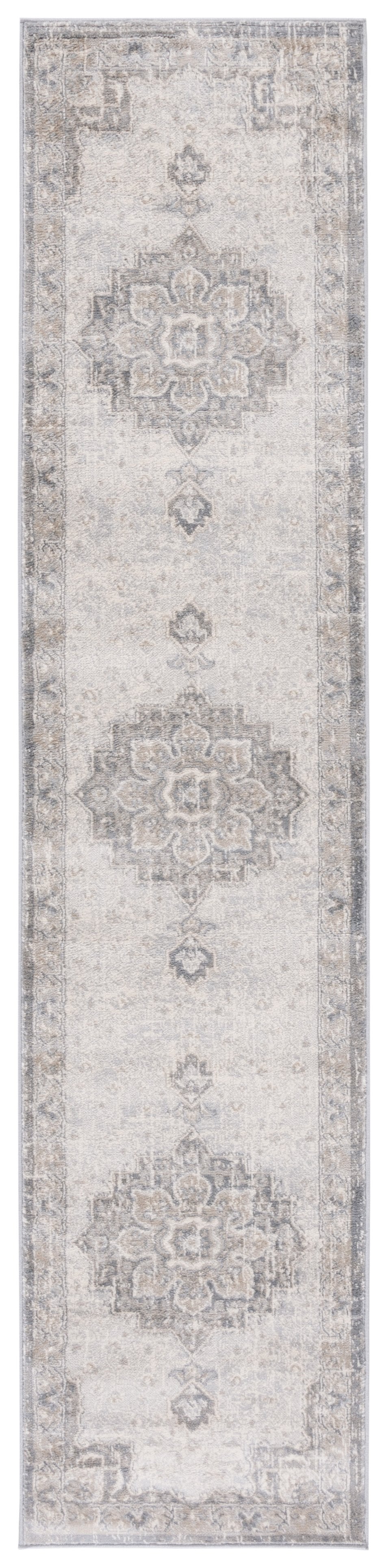 Safavieh Brentwood Power-Loomed Turkish Area Rug In Grey & Light Grey — Low-Profile Jute Blend, Durable Elegance 10'-0" x 10'-0" BNT826F-10SQ