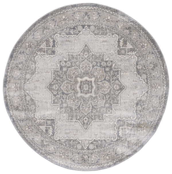 Safavieh Brentwood Power-Loomed Turkish Area Rug In Grey & Light Grey — Low-Profile Jute Blend, Durable Elegance 10'-0" x 10'-0" BNT826F-10SQ