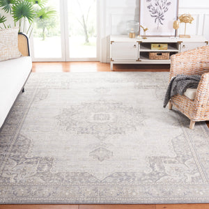Safavieh Brentwood Power-Loomed Turkish Area Rug In Grey & Light Grey — Low-Profile Jute Blend, Durable Elegance 10'-0" x 10'-0" BNT826F-10SQ