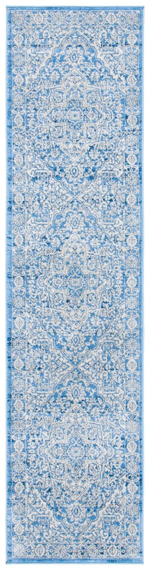 Safavieh Brentwood Elegant Area Rug With Timeless Design, Durable Construction, And Oeko-tex Certified Quality Ivory ,Navy 60% Polypropylene,40% Jute Bnt832a-10sq