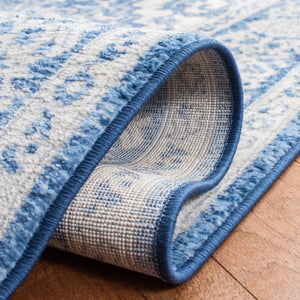 Safavieh Brentwood Elegant Area Rug With Timeless Design, Durable Construction, And Oeko-tex Certified Quality Ivory ,Navy 60% Polypropylene,40% Jute Bnt832a-10sq