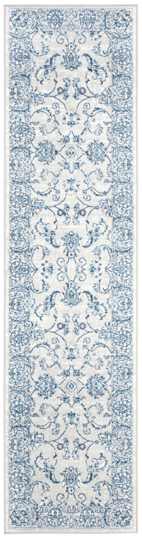 Safavieh Brentwood Area Rug - Timeless Elegance With Transitional Design, Durable Construction & Soft Texture Light Grey ,Blue 60% Polypropylene,40% Jute Bnt854g-10r