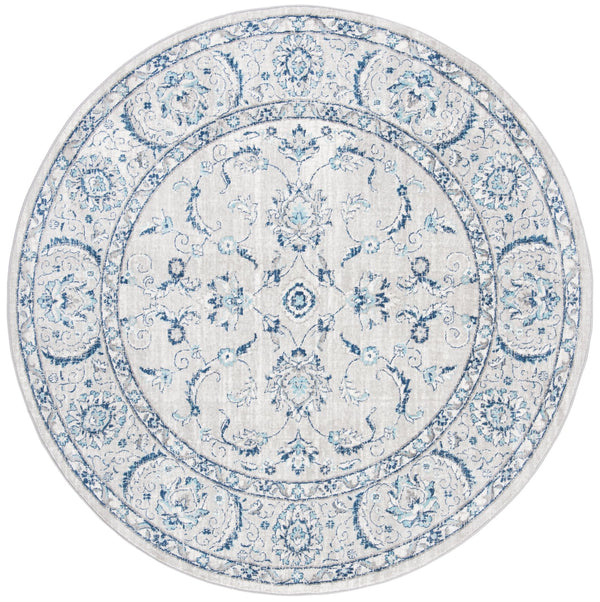 Safavieh Brentwood Area Rug - Timeless Elegance With Transitional Design, Durable Construction & Soft Texture Light Grey ,Blue 60% Polypropylene,40% Jute Bnt854g-10r