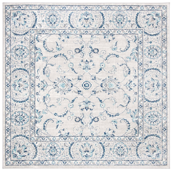 Safavieh Brentwood Area Rug - Timeless Elegance With Transitional Design, Durable Construction & Soft Texture Light Grey ,Blue 60% Polypropylene,40% Jute Bnt854g-10r