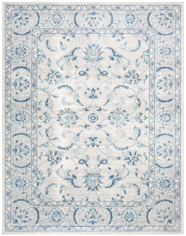 Safavieh Brentwood Area Rug - Timeless Elegance With Transitional Design, Durable Construction & Soft Texture Light Grey ,Blue 60% Polypropylene,40% Jute Bnt854g-10r