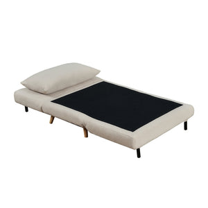 English Elm Shaw Convertible Tri-Fold Sleeper Chair - Versatile Space-Saving Design for Comfort & Style Cream BO-BS-BS031-CRMBCL-GG