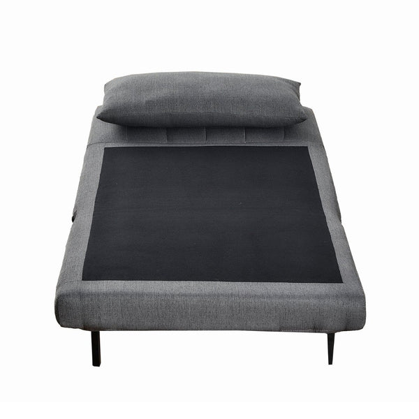 English Elm Shaw Convertible Tri-Fold Sleeper Chair - Versatile Space-Saving Design for Comfort & Style Dark Gray BO-BS-BS031-DKGRY-GG