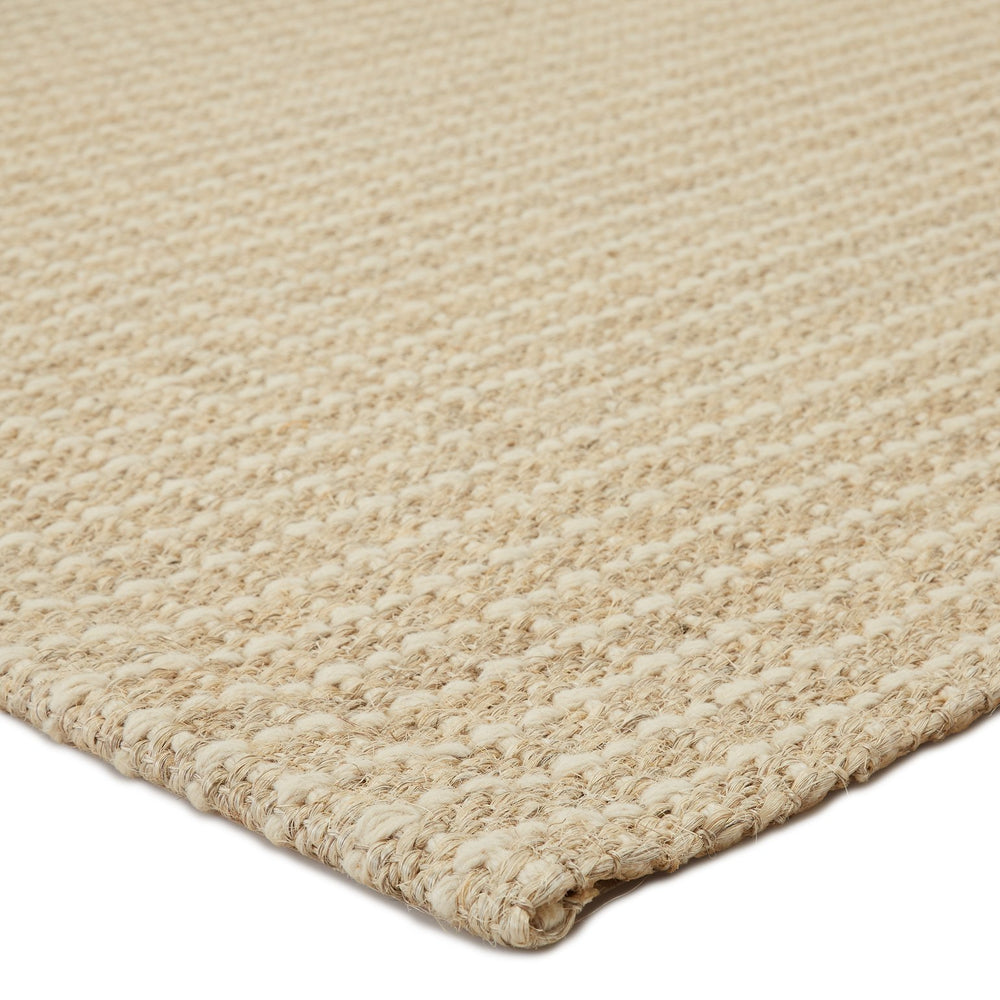Jaipur Living Bombay Tane Bob06 Handwoven Handmade 75% Sisal 25% Wool Geometric Solid Indoor Rug Cream, Tan 75% Sisal 25% Wool, 100% Latex Rug145966
