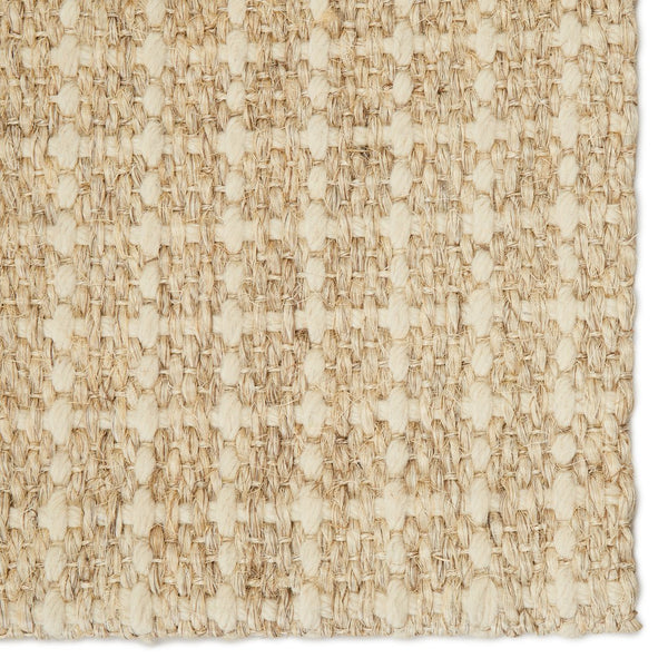 Jaipur Living Bombay Tane Bob06 Handwoven Handmade 75% Sisal 25% Wool Geometric Solid Indoor Rug Cream, Tan 75% Sisal 25% Wool, 100% Latex Rug145966
