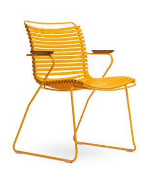 Soho Concept Bodrum Arm Chair Stackable - Durable Metal Frame, Waterproof Wood Armrests, Uv & Mildew Resistant   Soho-concept-dining-chair-14041