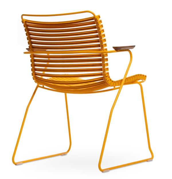 Soho Concept Bodrum Arm Chair Stackable - Durable Metal Frame, Waterproof Wood Armrests, Uv & Mildew Resistant   Soho-concept-dining-chair-14042